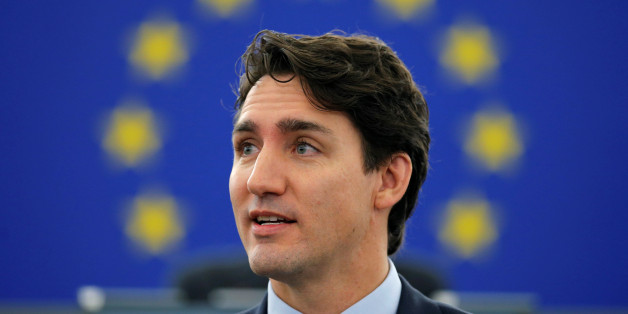 Canada's Prime Minister Justin Trudeau adresses the European Parliament in Strasbourg, France, February 16, 2017. REUTERS/Vincent Kessler