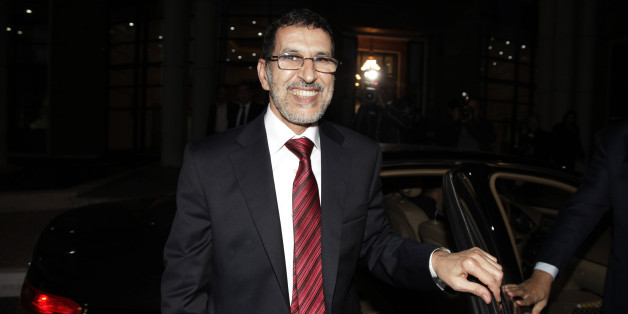 Morocco's new foreign minister Saad-Eddine El-Othmani of the Islamist Justice and Development Party (PJD) arrives at a handover ceremony in Rabat January 3, 2012. Morocco's King Mohammed awarded the foreign and justice ministries on Tuesday to the moderate Islamist party that won a November election but reserved the domestic security portfolio for a veteran conservative close to the monarch. REUTERS/Stringer (MOROCCO - Tags: POLITICS)