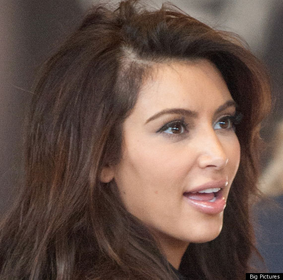 Kim Kardashian Displays Bald Patch At Paris Fashion Week