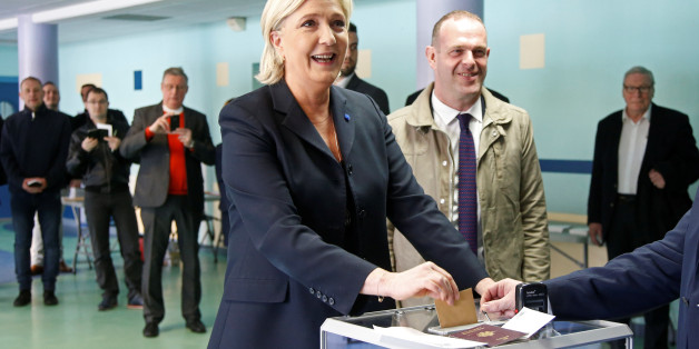 Marine Le Pen strahlte bei der Stimmabgabe