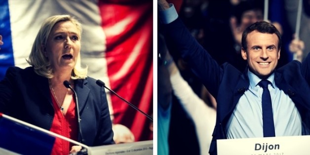 Gehen in die Stichwahl: Emmanuel Macron und Marine Le Pen