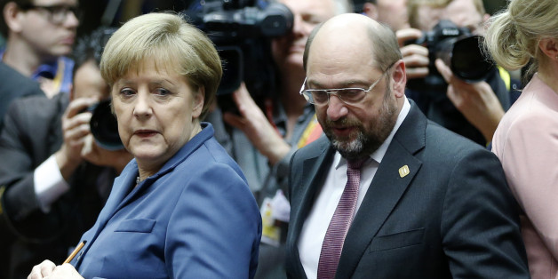 CDU-Chefin Angela Merkel und SPD-Chef Martin Schulz