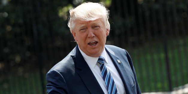 U.S. President Donald Trump speaks to reporters following a signing ceremony with Treasury Secretary Steve Mnuchin at the Treasury Department in Washington, U.S., April 21, 2017. REUTERS/Aaron P. Bernstein