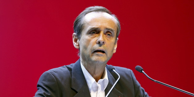 Beziers mayor Robert Menard delivers a speech during a political rally of French National Front political party for the upcoming regional election for the Provence-Alpes-Cote d'Azur (PACA) region in Toulon, France, December 1, 2015. REUTERS/Jean-Paul Pelissier
