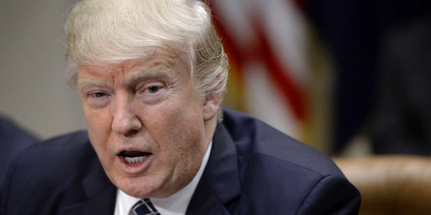 WASHINGTON, D.C. - APRIL 25: (AFP-OUT) US President Donald Trump speaks before signing the Executive Order Promoting Agriculture and Rural Prosperity in America during a roundtable with farmers in the Roosevelt Room of the White House on April 25, 2017 in Washington, DC. (Photo by Olivier Douliery-Pool/Getty Images)