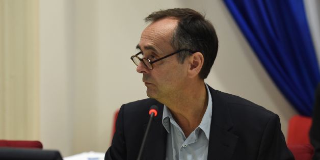 Beziers' mayor Robert Menard leads a municipal council in Beziers, southern France, on October 18, 2016, during which a local referendum on the welcoming of migrants to the city was planned to take place at the end of the meeting.
Beziers' mayor since 2014, Robert Menard, said on October 12, 2016 he had not been informed that a migrant reception centre was planned in the town and thought residents should be allowed to vote in a referendum asking whether the migrants should be accepted. / AFP / SYLVAIN THOMAS (Photo credit should read SYLVAIN THOMAS/AFP/Getty Images)