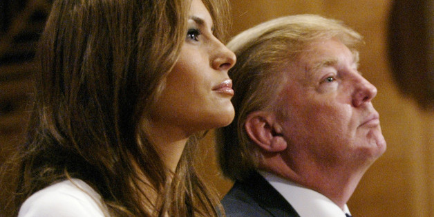 Melania Trump mit ihrem Mann Donald Trump
