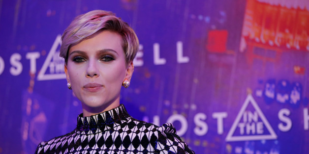 Actress Scarlett Johansson poses as she arrives at a premiere of the film "Ghost in the Shell" in Paris, France, March 21, 2017. REUTERS/Gonzalo Fuentes