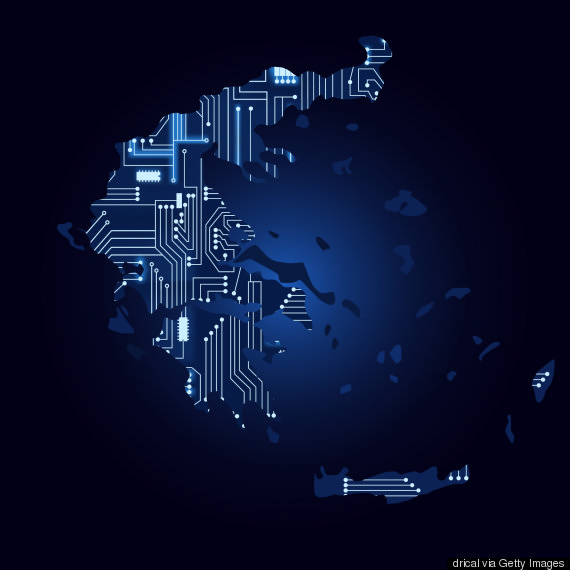 greece digital map