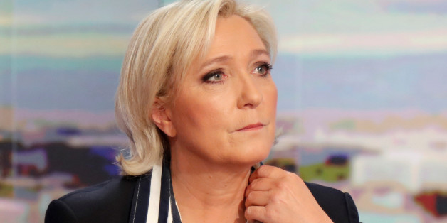 Marine Le Pen, French National Front (FN) candidate for 2017 presidential election, poses prior to an interview on the prime time evening news broadcast of French TV channel TF1, in Boulogne-Billancourt, near Paris, France, May 2, 2017. REUTERS/Charles Platiau