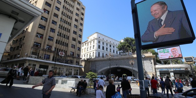 The picture show the Election campaign posters for the upcoming parliamentary elections in Algiers, Algeria, on 3 May 2017 (Photo by Billal Bensalem/NurPhoto via Getty Images)