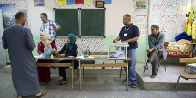 An Algerian man casts his vote at a polling station in the town of Blida, 45 kilometres (30 miles) southwest of Algiers, on May 4, 2017 during parliamentary elections.Algerians voted for a new parliament amid soaring unemployment and a deep financial crisis caused by a collapse in oil revenues. / AFP PHOTO / stringer (Photo credit should read STRINGER/AFP/Getty Images)
