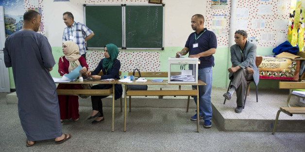 An Algerian man casts his vote at a polling station in the town of Blida, 45 kilometres (30 miles) southwest of Algiers, on May 4, 2017 during parliamentary elections.Algerians voted for a new parliament amid soaring unemployment and a deep financial crisis caused by a collapse in oil revenues. / AFP PHOTO / stringer (Photo credit should read STRINGER/AFP/Getty Images)