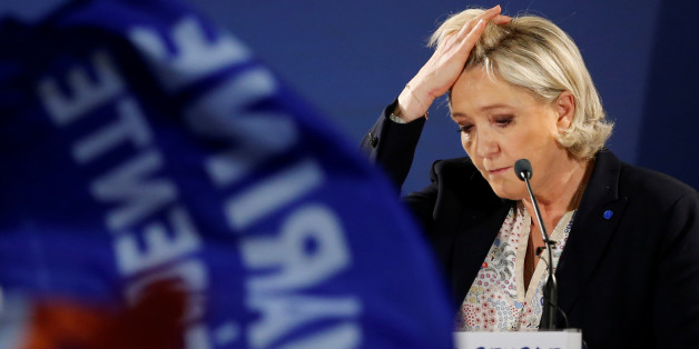 Marine Le Pen, French National Front (FN) political party leader and candidate for French 2017 presidential election, attends a political rally in Arcis-sur-Aube, near Troyes, France April 11, 2017. REUTERS/Benoit Tessier