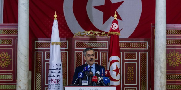 TUNIS, TUNISIA - MAY 9: President of Tunisia's electoral body, Chafik Sarsar, holds a press conference on April 3, 2017, in Tunis, Tunisia. Tunisia's election chief Chafik Sarsar has announced his resignation from Tunisia vote chief. (Photo by Amine Landoulsi/Anadolu Agency/Getty Images)