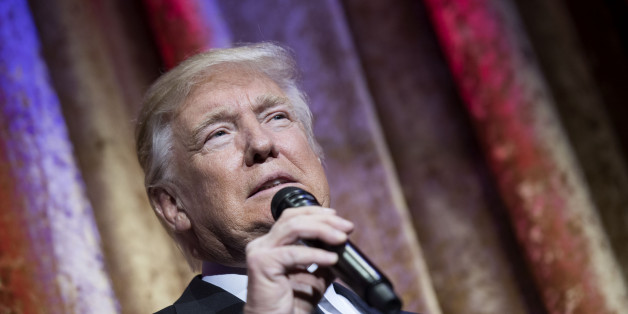 U.S. President-elect Donald Trump speaks during the Chairman's Global Dinner at the Andrew W. Mellon Auditorium in Washington, D.C., U.S., on Tuesday, Jan. 17, 2017. Trump stated that he has 'great respect for your countries' while addressing nearly 150 diplomats and foreign ambassadors at the event. Photographer: Kevin Dietsch/Pool via Bloomberg