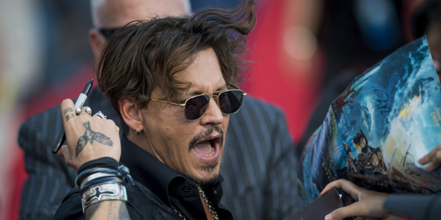 Actor Johnny Depp arrives for the world premiere of Disney movie 'Pirates of the Caribbean: Dead Men Tell No Tales' in Shanghai on May 11, 2017. / AFP PHOTO / Johannes EISELE (Photo credit should read JOHANNES EISELE/AFP/Getty Images)