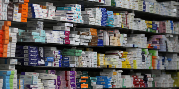 Medicine are arranged on a shelf inside in a pharmacy in Cairo, Egypt, November 17, 2016. Picture taken November 17, 2016. REUTERS/Mohamed Abd El Ghany To match Insight EGYPT-CURRENCY/MEDICINE