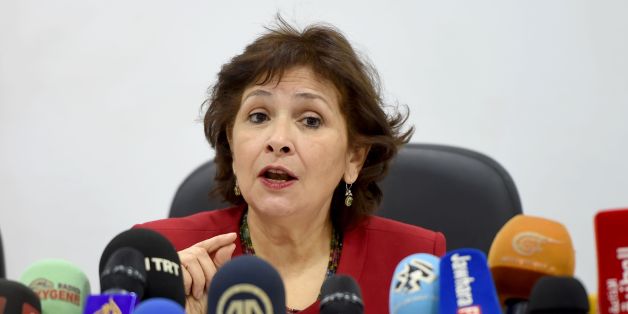 President of the Truth and Dignity Forum (IVD) Sihem Ben Sedrine gives a press conference in Tunis on November 14, 2016, to announce the start of the public hearing for the victims of Tunisia's 23-year long dictator Ben Ali.
The aim of the public hearing is to inform the public, to archive the truth and to demand accountability, Sedrine said.
/ AFP / FETHI BELAID (Photo credit should read FETHI BELAID/AFP/Getty Images)