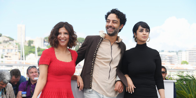 CANNES, FRANCE - MAY 19: (R-L) Actors Mariam Al Ferjani, Ghanem Zrelli and director Kaouther Ben Hania attend 'Alaka Kaf Ifrit (La Belle Et La Meute)' Photocall during the 70th annual Cannes Film Festival at Palais des Festivals on May 19, 2017 in Cannes, France. (Photo by Dominique Charriau/WireImage)