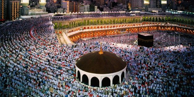 Mecca is the focus of the hajj, (pilgrimage) that every Muslim must try to make at least once in his life. At centre of the Great Mosque complex (al Haram) sits Kaaba, a windowless black edifice said to have been built by Abraham, the Hebrew patriarch.
