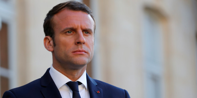 French President Emmanuel Macron attends a meeting at the Elysee Palace in Paris, France May 21, 2017. REUTERS/Philippe Wojazer