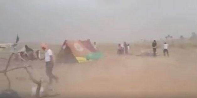 Les réfugiés syriens entre le Maroc et l'Algérie pris dans une tempête de sable
