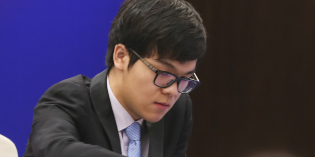 JIAXING, CHINA - MAY 23: The World's top human player Ke Jie competes against Google's artificial intelligence program AlphaGo during the Future of Go Summit at Wuzhen Town on May 23, 2017 in Jiaxing, Zhejiang Province of China. 19-year-old Chinese player Ke Jie will take on an artificial intelligence program AlphaGo in a best-of-three contest. (Photo by VCG/VCG via Getty Images)