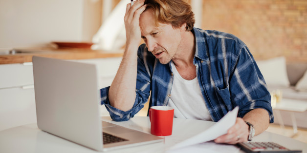 Photo of a man going through financials problems