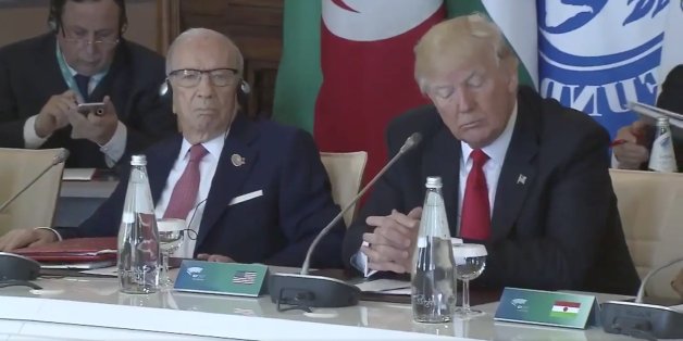 Während der G7-Rede von Italiens Ministerpräsident zeigt Trump sein ganzes Desinteresse