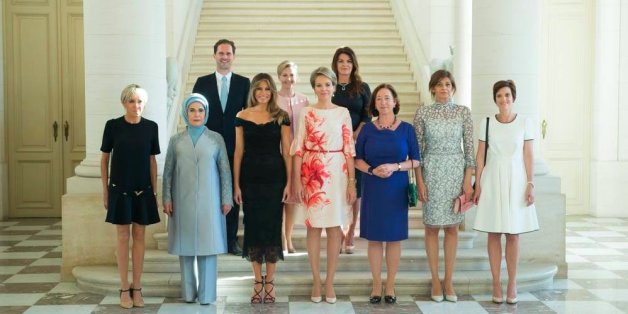 Xavier Bettels Ehemann durfte zwar mit aufs Foto - seinen Namen unterschlug das Weiße Haus allerdings kurzerhand.