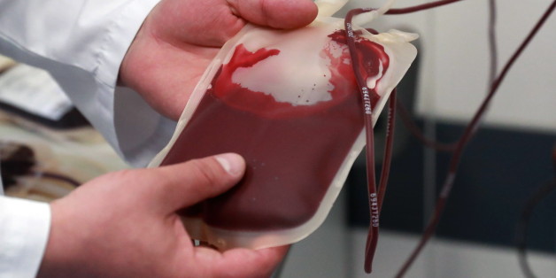 MOSCOW, RUSSIA - APRIL 10, 2017: A blood bag at Moscow's Dmitry Rogachev National Research Centre for Pediatric Hematology, Oncology and Immunology. Sergei Fadeichev/TASS (Photo by Sergei Fadeichev\TASS via Getty Images)