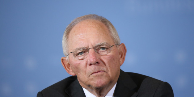 BERLIN, GERMANY - MAY 22: German Finance Minister Wolfgang Schaeuble and new French Finance Minister Bruno Le Maire (not pictured) speak to the media following talks on May 22, 2017 in Berlin, Germany. The new French government under President Emmanuel Macron is eager to launch both domestic and E.U.-reforms and has sought German help to attain the latter. (Photo by Sean Gallup/Getty Images)
