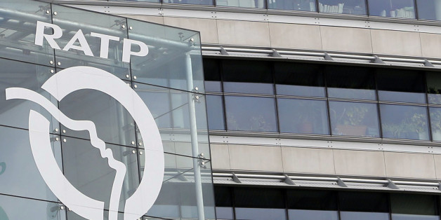 A view shows the logo of the RATP Group, also known as the Regie Autonome des Transports Parisiens, state-owned public transport operator, at their headquarters in Paris, France, August 25, 2015. REUTERS/Regis Duvignau