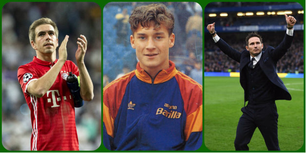 De gauche à droite, Philipp Lahm, Francesco Totti, Frank Lampard