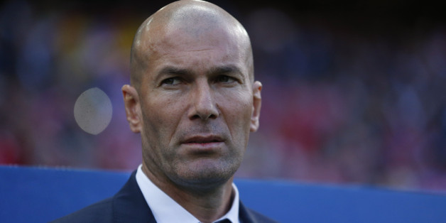 Football Soccer - Atletico Madrid v Real Madrid - UEFA Champions League Semi Final Second Leg - Vicente Calderon Stadium, Madrid, Spain - 10/5/17 Real Madrid coach Zinedine Zidane Reuters / Juan Medina Livepic
