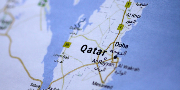A map of Qatar is seen in this picture illustration June 5, 2017. REUTERS/Thomas White/Illustration