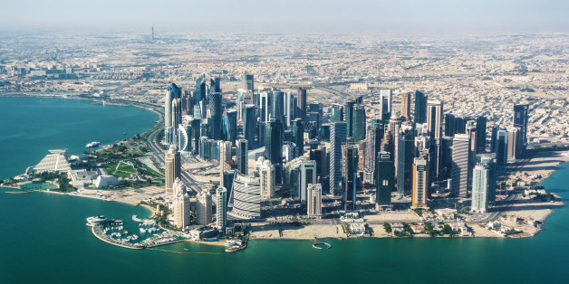 Aerial view of Doha, Qatar