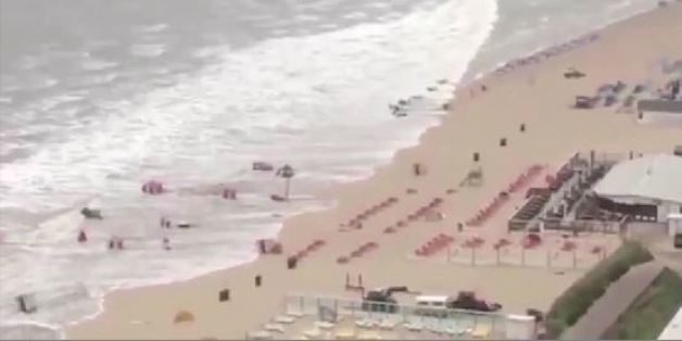 Bei Amsterdam: Seltener Meteotsunami überrascht Strandbesucher