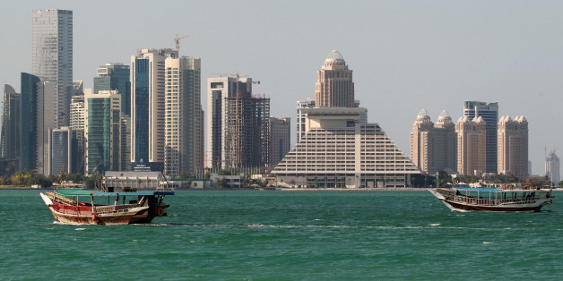 Buildings are seen on a coast line in Doha, Qatar June 5, 2017. REUTERS/Stringer