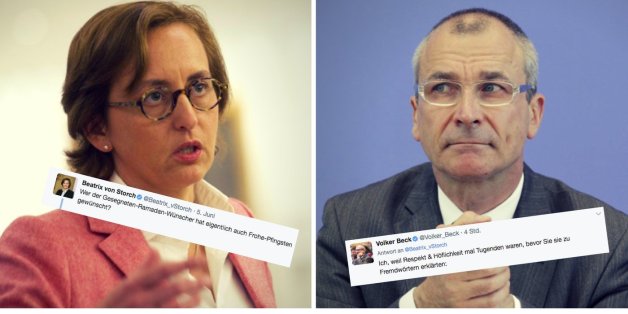 Grünen-Politiker Beck stellt AfD-Vize Storch bloß
