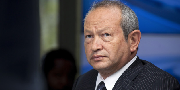 Egyptian billionaire Naguib Sawiris pauses during a Bloomberg Television interview in London, U.K., on Thursday, May 24, 2012. Sawiris said he'd be willing to sell his Telekom Austria AG stake to Carlos Slim's America Movil SAB if the Austrian government is uncooperative. Photographer: Simon Dawson/Bloomberg via Getty Images