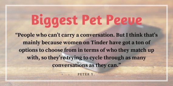 men online dating pet peeves