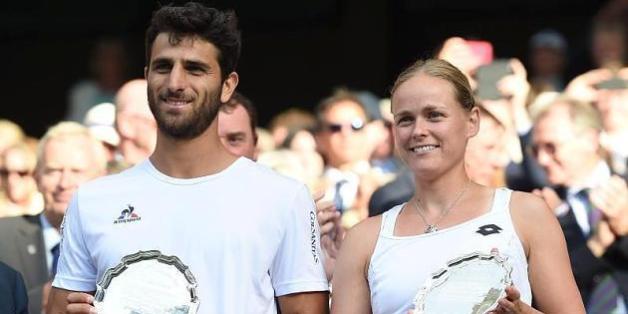 Die Deutsche Anna-Lena Grönefeld steht zusammen mit ihrem kolumbianischen Mixed-Partner Robert Farah im Finale der French Open 2017.