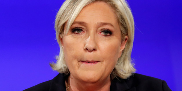 Marine Le Pen, French National Front (FN) political party candidate for French 2017 presidential election, concedes defeat at the Chalet du Lac in the Bois de Vincennes in Paris after the second round of 2017 French presidential election, France, May 7, 2017. REUTERS/Charles Platiau