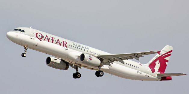 Moscow, Russia - May 10, 2013: Qatar Airways Airbus A321 takes off the Domodedovo International Airport.