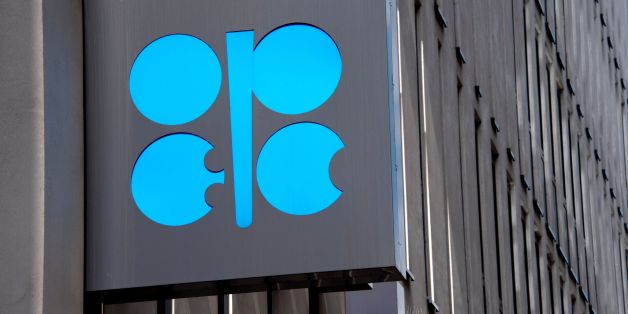 OPEC logo is seen at the OPEC headquarters in Vienna on May 24, 2017, on the eve of the Organization of the Petroleum Exporting Countries (OPEC) meeting. / AFP PHOTO / JOE KLAMAR (Photo credit should read JOE KLAMAR/AFP/Getty Images)
