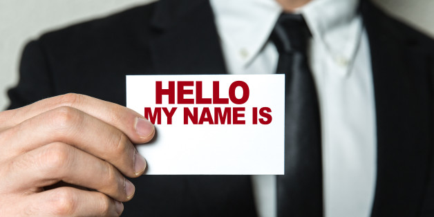 Hello My Name Is... card