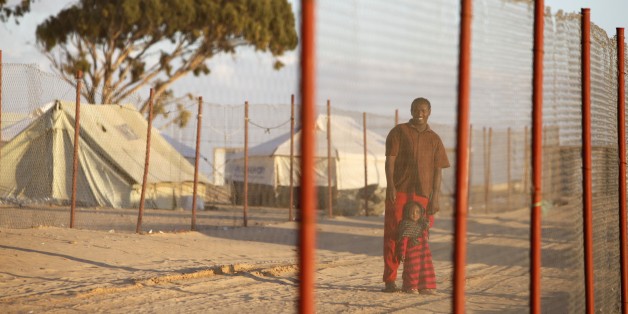 Refugees in Choucha camp, Ras Jedir, Tunisia. (Photo by: Godong/UIG via Getty Images)