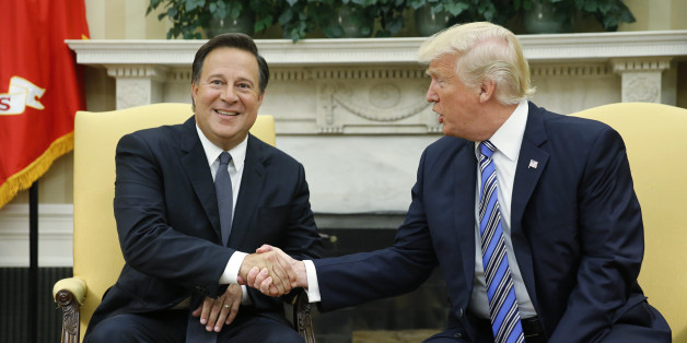 Trump trifft den Präsidenten von Panama – und sagt das Erste, das ihm in den Sinn kommt